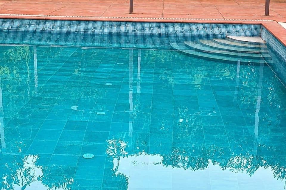 The pool at Sweet Orchard Farm